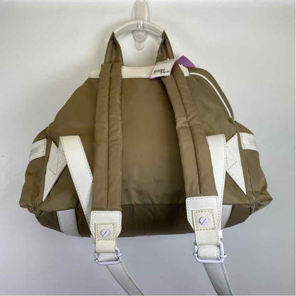 Pre-Owned Tory Burch Taupe Nylon Handbag