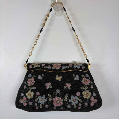 Pre-Owned Denise Francelle Black Multi Beaded Handbag
