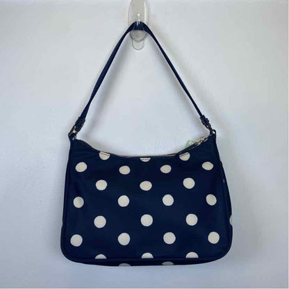 Pre-Owned Kate Spade Blue Polka Dot Nylon Handbag