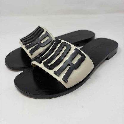 Pre-Owned Dior Black Leather Shoe Size 5.5 Designer Shoes