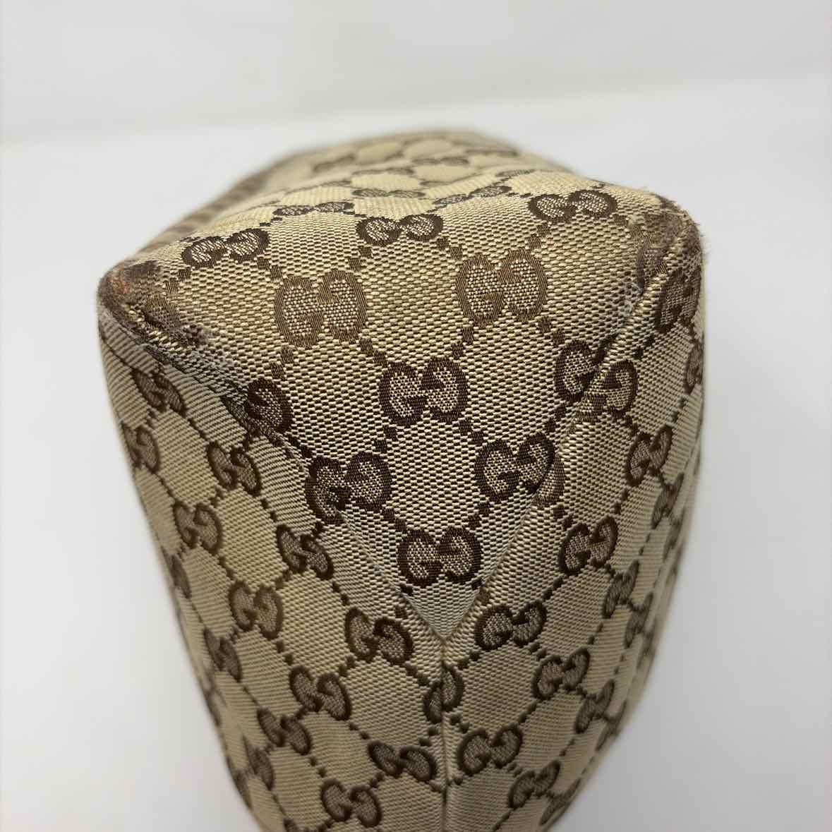 Pre-Owned Gucci Tan Fabric Designer Handbag
