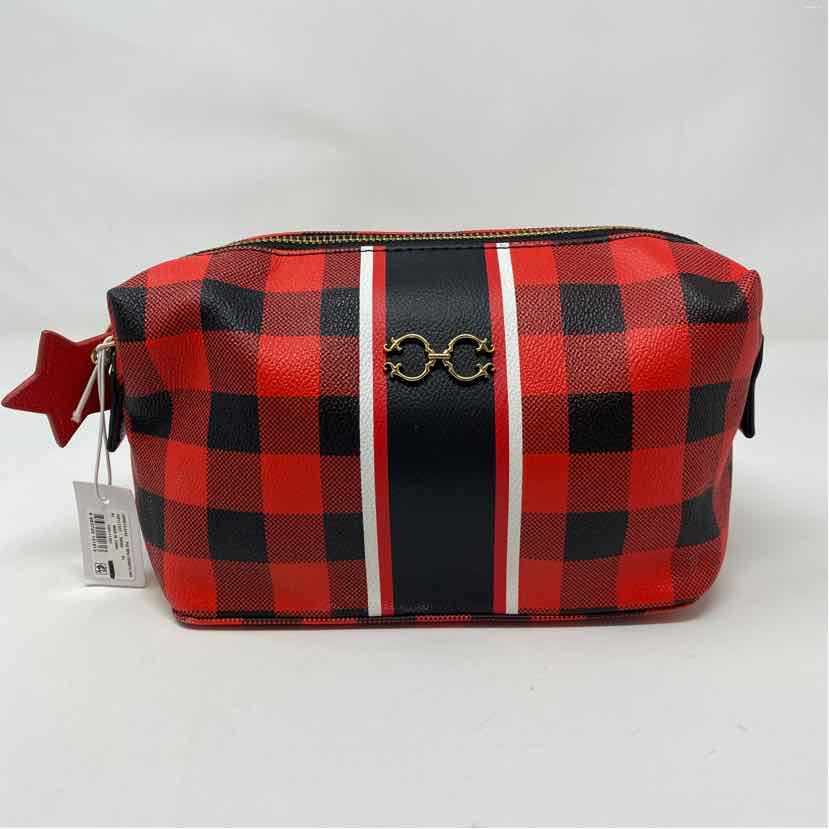 Pre-Owned Wonders Red/Black Coated Canvas Handbag