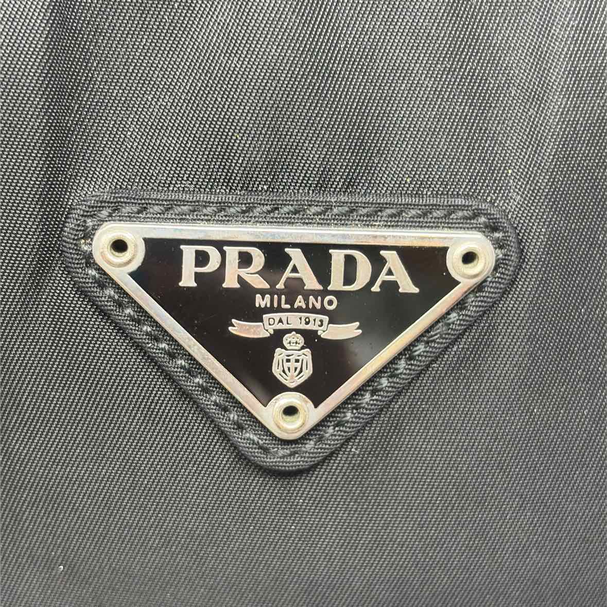 Pre-Owned Prada Black Nylon Designer Handbag