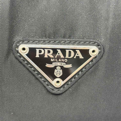 Pre-Owned Prada Black Nylon Designer Handbag