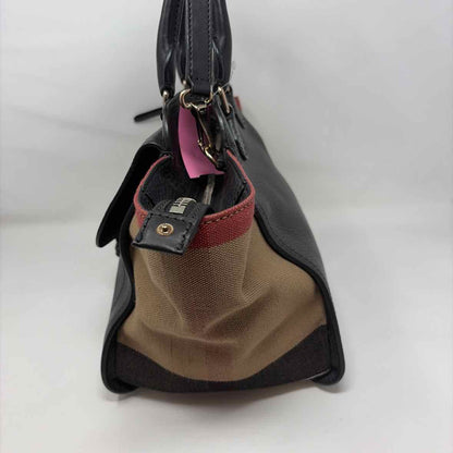 Pre-Owned Burberry Black Multi Leather Designer Handbag