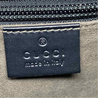 Pre-Owned Gucci Black Leather Designer Handbag