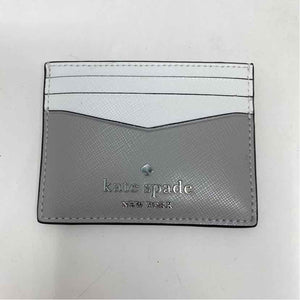 Pre-Owned Kate Spade Grey & White Leather Wallet