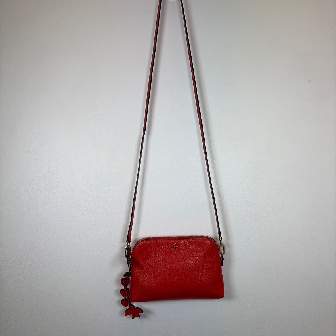 Pre-Owned Tory Burch Red Leather Handbag