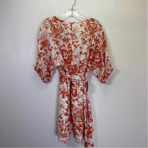 Pre-Owned Size S Lucy Paris Orange Floral Casual Dress