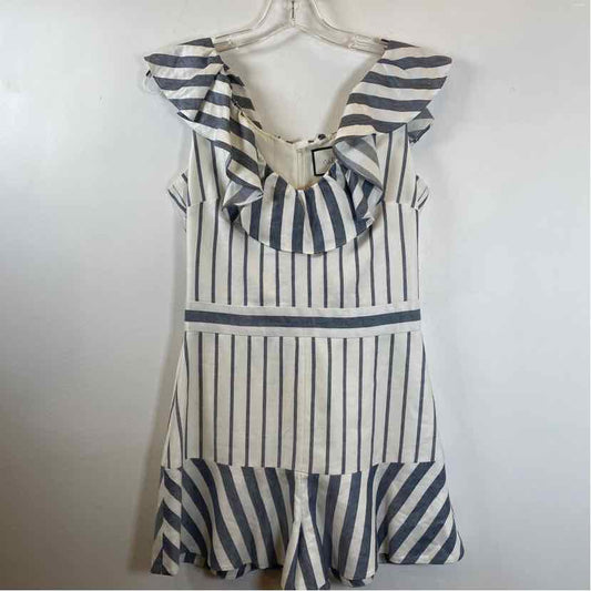 Pre-Owned Size S Alexie White Stripe Romper