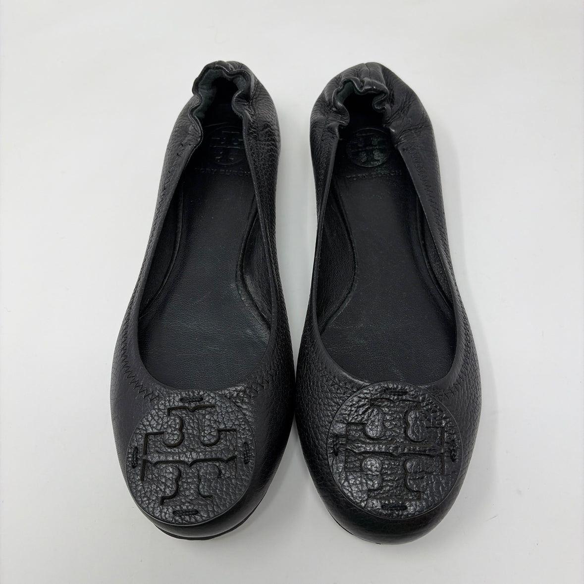 Pre-Owned Shoe Size 8.5 Tory Burch Black Flats