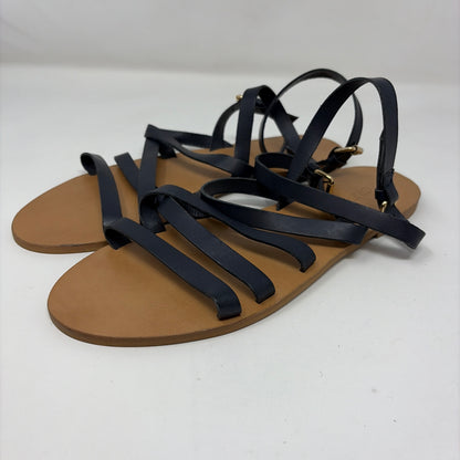 Pre-Owned Shoe Size 9.5 J Crew Navy Sandals