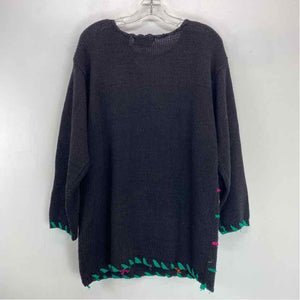 Pre-Owned Size L Carole Little Black Multi Sweater