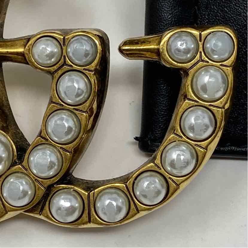 Pre-Owned Gucci Black Leather Designer Belt