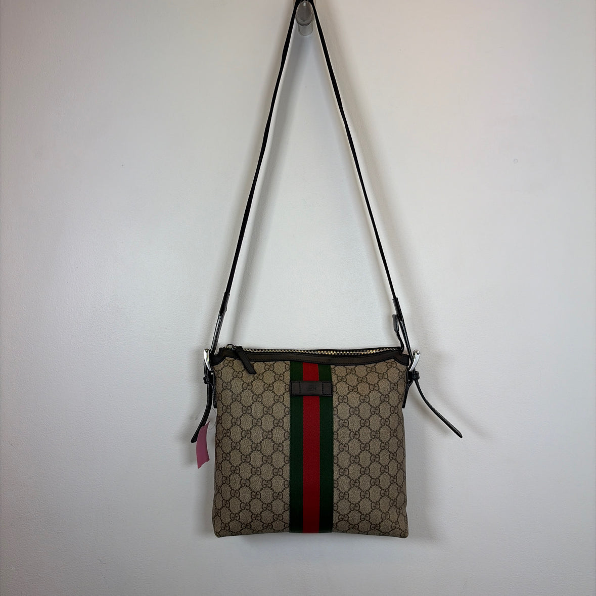 Pre-Owned Gucci Monogram Coated Canvas Designer Handbag