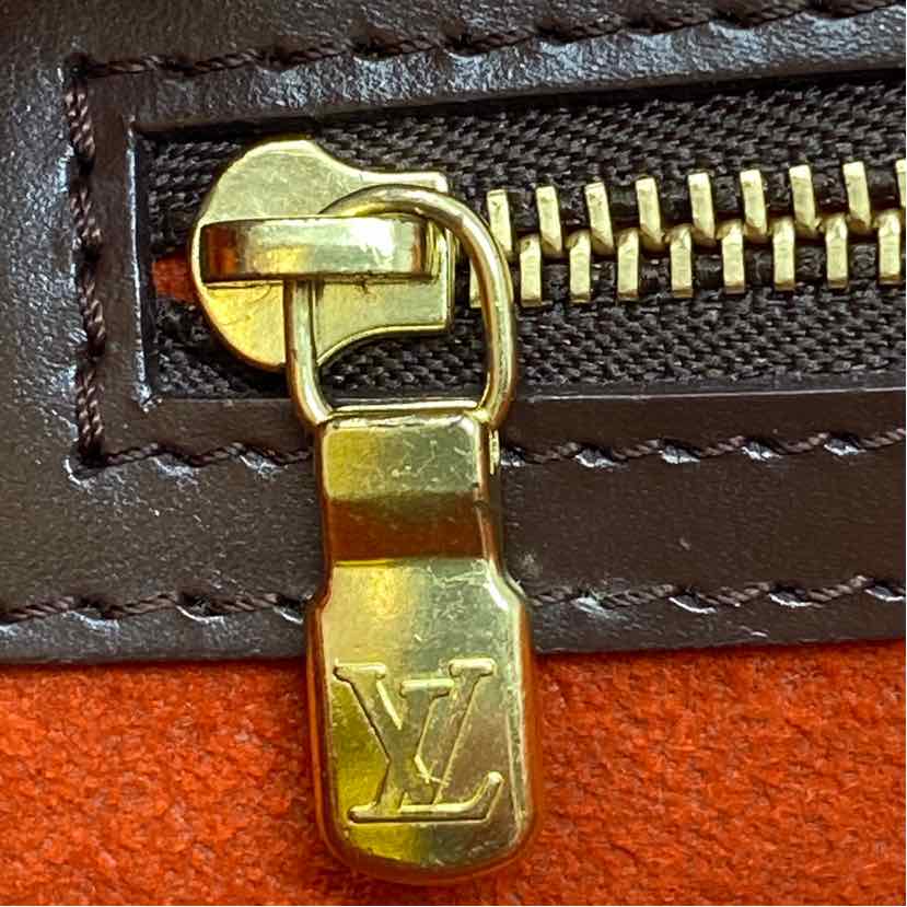 Pre-Owned Louis Vuitton Damier Eben Canvas Designer Handbag