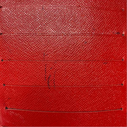 Pre-Owned Louis Vuitton Red Leather Designer Wallet