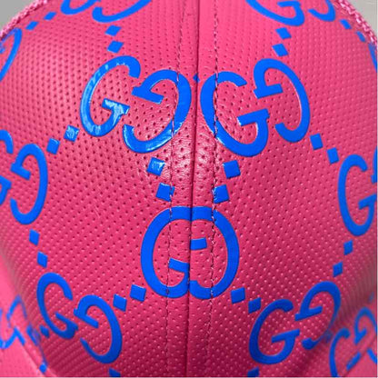 Pre-Owned Gucci Pink Leather Designer Hats