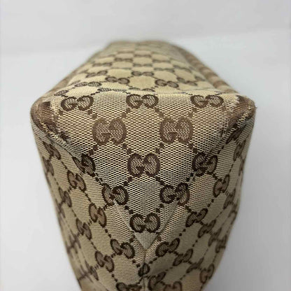 Pre-Owned Gucci Tan Fabric Designer Handbag