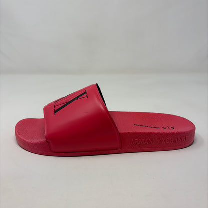 Pre-Owned Shoe Size 6.5 Armani exchange Hot Pink Slide