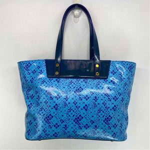 Pre-Owned Louis Vuitton Blue Patent Designer Handbag