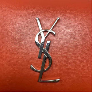 Pre-Owned Saint Laurent Orange Leather Designer Handbag