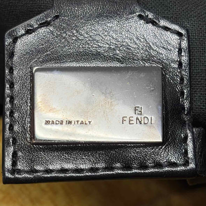 Pre-Owned Fendi Brown Fabric Designer Handbag