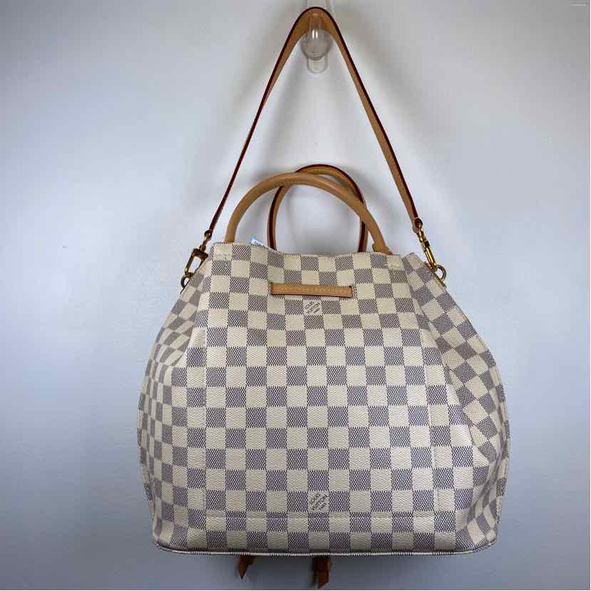 Pre-Owned Louis Vuitton Damier Azur Canvas Designer Handbag