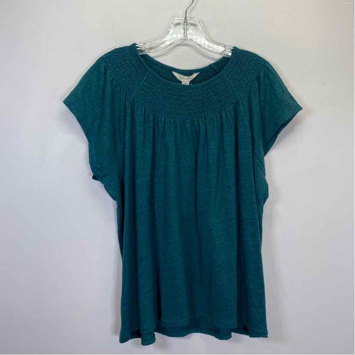 Pre-Owned Size L Garnett Hill Teal Top