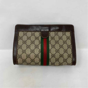 Pre-Owned Gucci Monogram Leather Designer Handbag