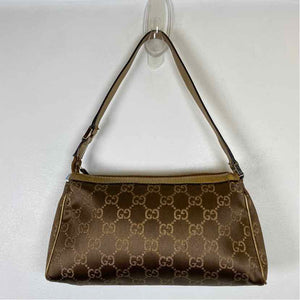 Pre-Owned Gucci Gold Nylon Designer Handbag