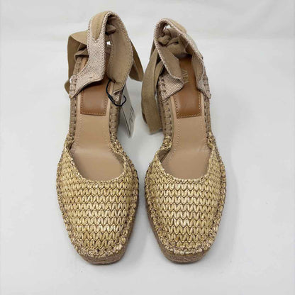 Pre-Owned Shoe Size 10.5 ZARA Tan Wedge