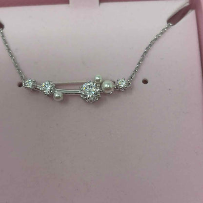 Pre-Owned Swarovski Silver rhinestones Necklace