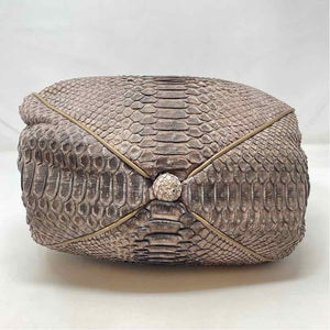 Pre-Owned Made in Italy Snake Print Leather Handbag