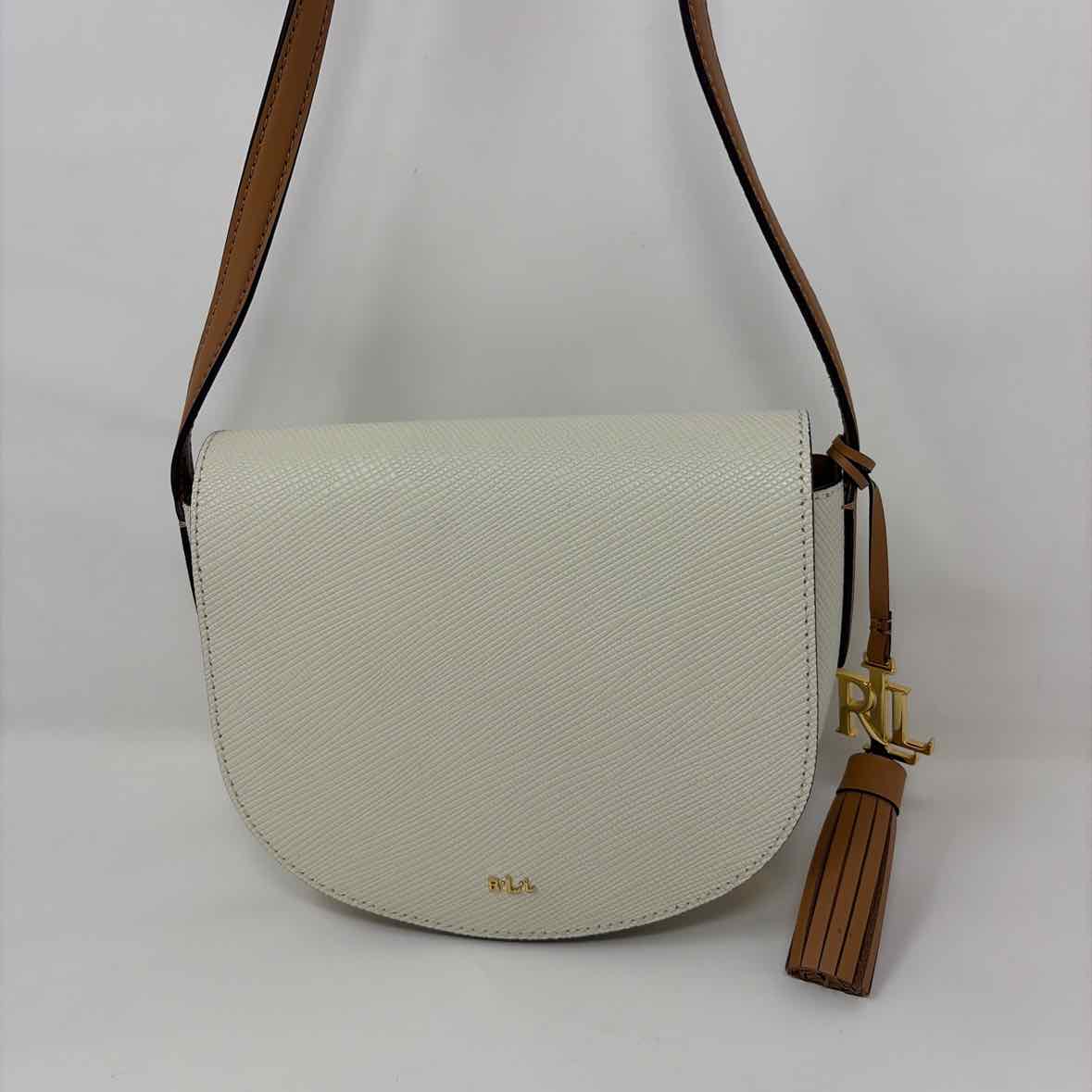Pre-Owned Ralph Lauren Cream Coated Canvas Handbag