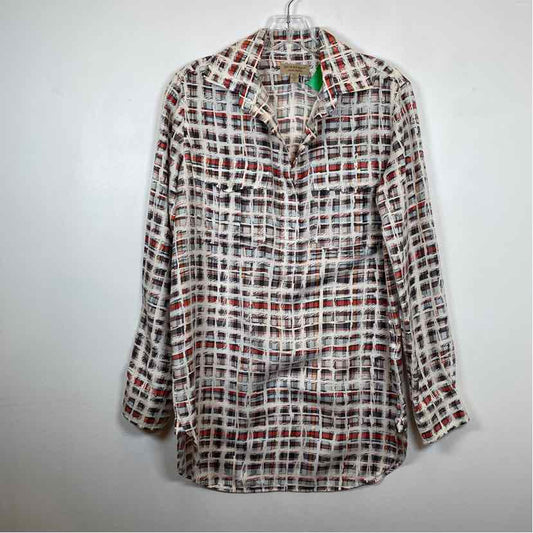Pre-Owned Burberry Plaid Silk Women Size 2/S Designer Clothes