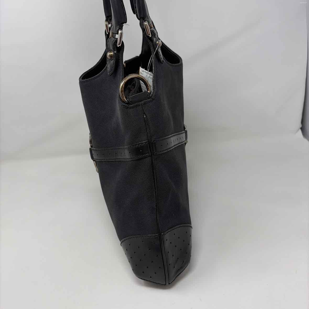 Pre-Owned Gucci Black Fabric Designer Handbag