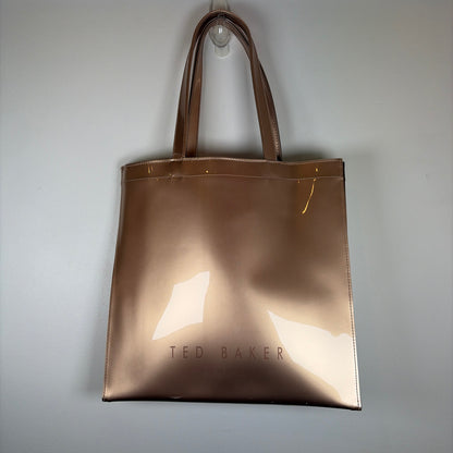 Pre-Owned Ted Baker Rose Gold Patent Handbag