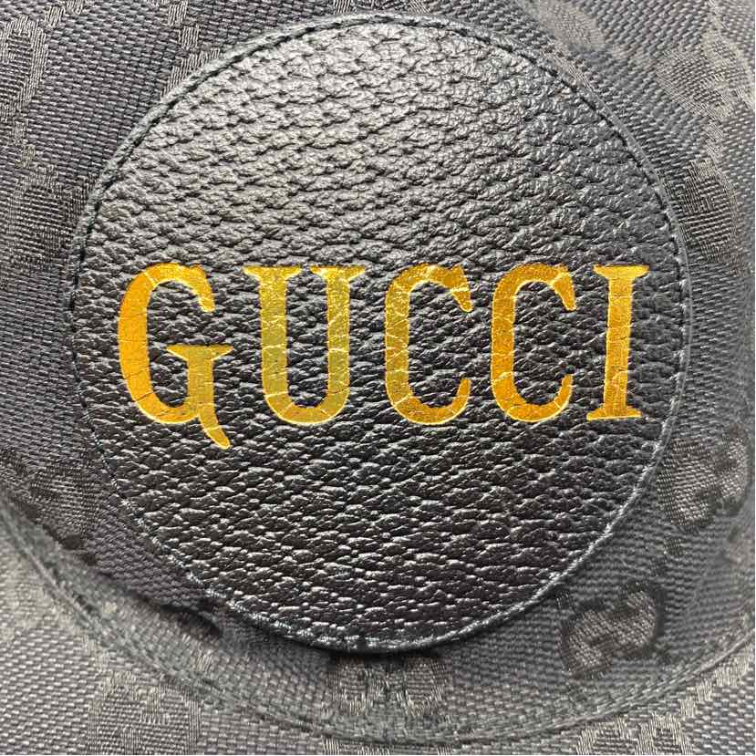 Pre-Owned Gucci Black Canvas Designer Hats