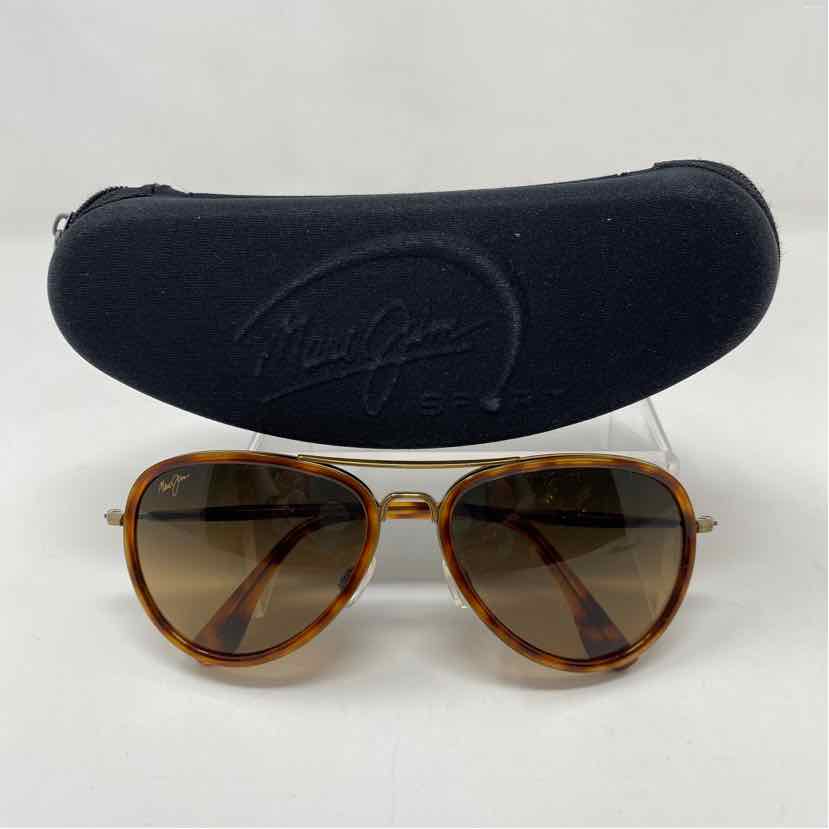 Pre-Owned Maui Jim Tortoise Plastic Sunglasses