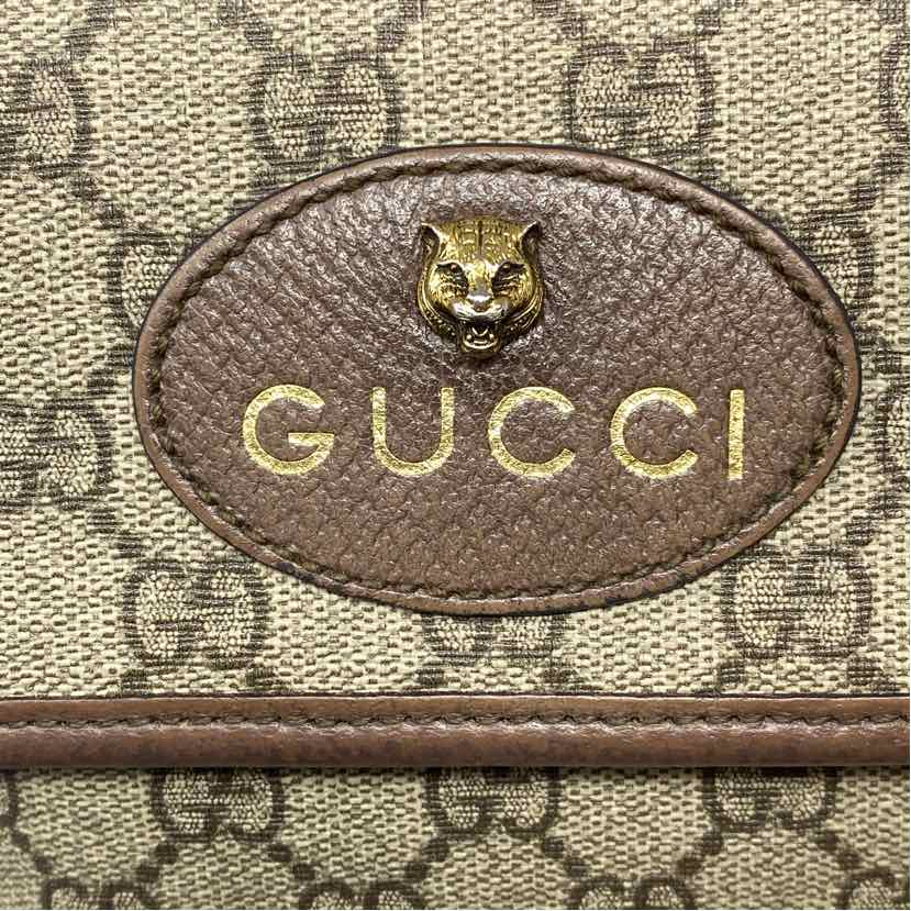 Pre-Owned Gucci Monogram Calf Hair Designer Handbag