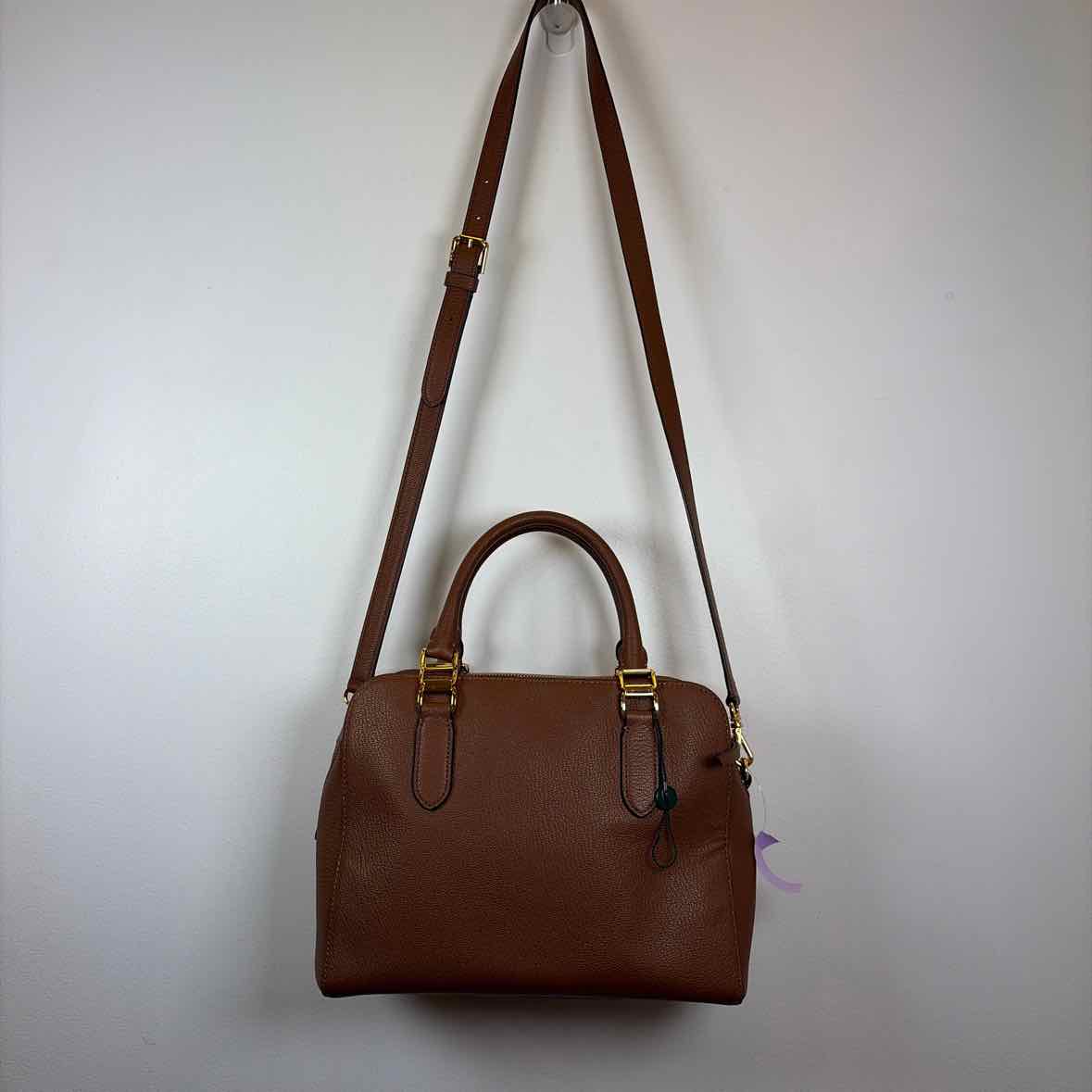 Pre-Owned Ralph Lauren Cognac Leather Handbag