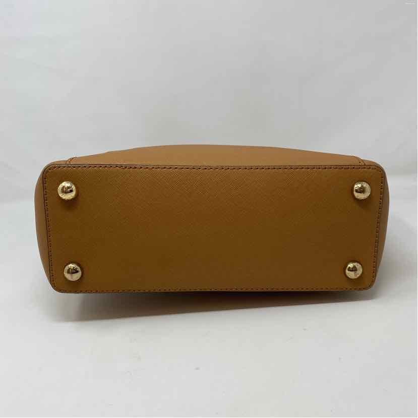 Pre-Owned Michael Kors Cognac Coated Canvas Handbag