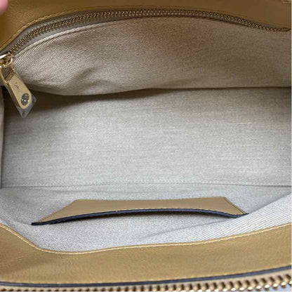 Pre-Owned Chloe Beige Knit Designer Handbag