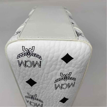 Pre-Owned MCM White Leather Designer Handbag