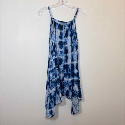 Pre-Owned Size XL Miken Mermaids Blue Multi Casual Dress