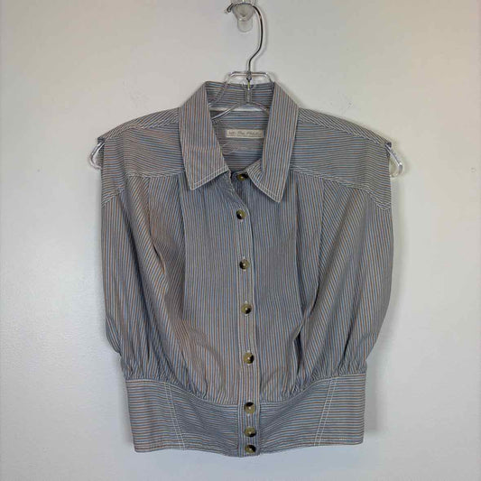 Pre-Owned Size XS Free People blue stripe Top
