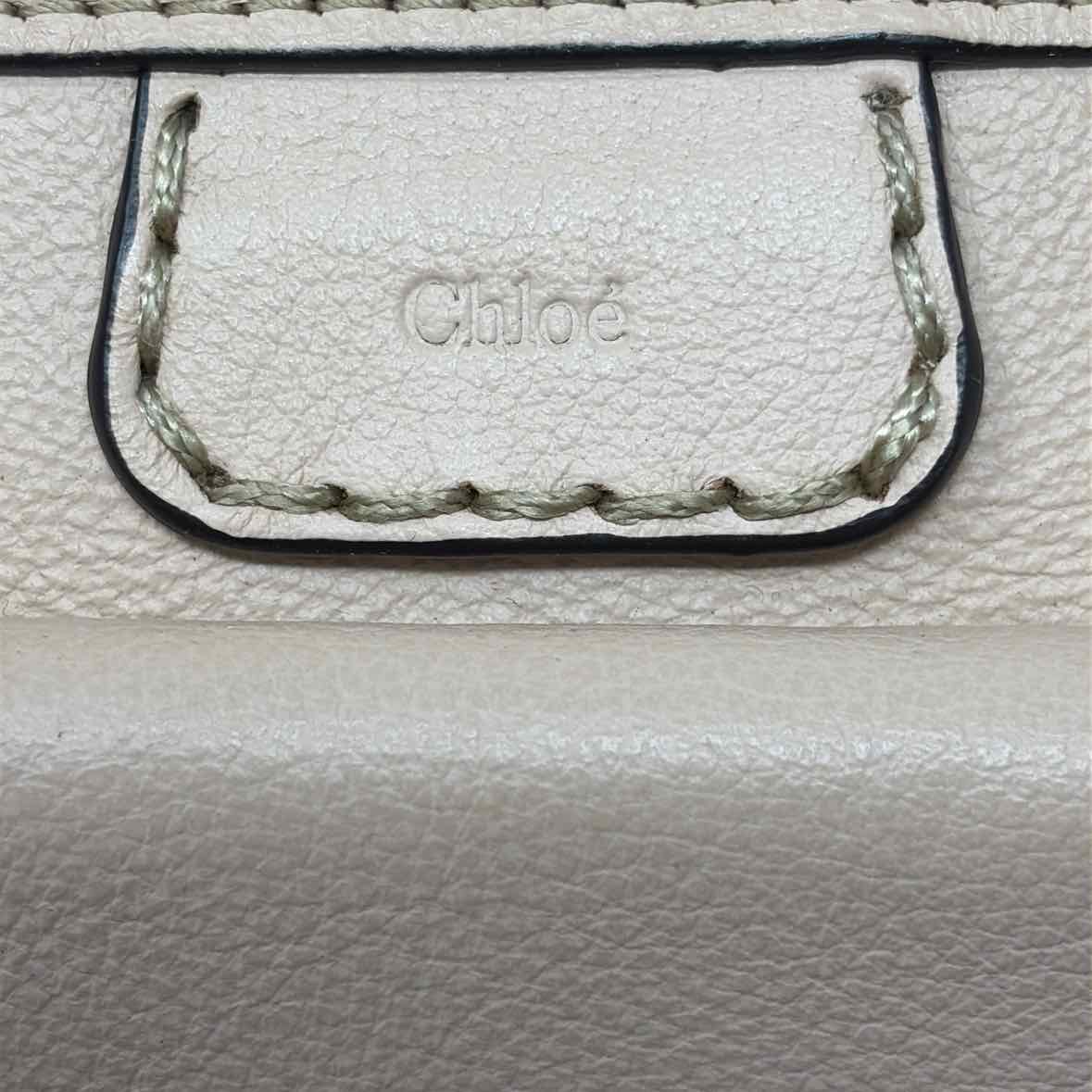 Pre-Owned Chloe Beige Leather Designer Handbag