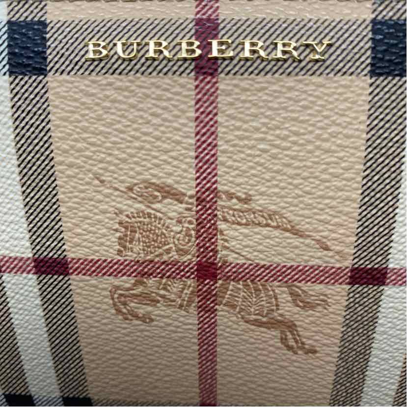 Pre-Owned Burberry Plaid Canvas Designer Wallet