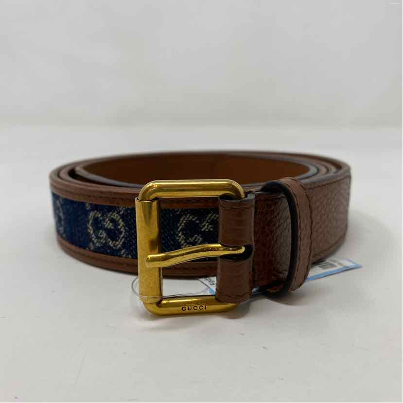 Pre-Owned Gucci Denim Denim Designer Belt
